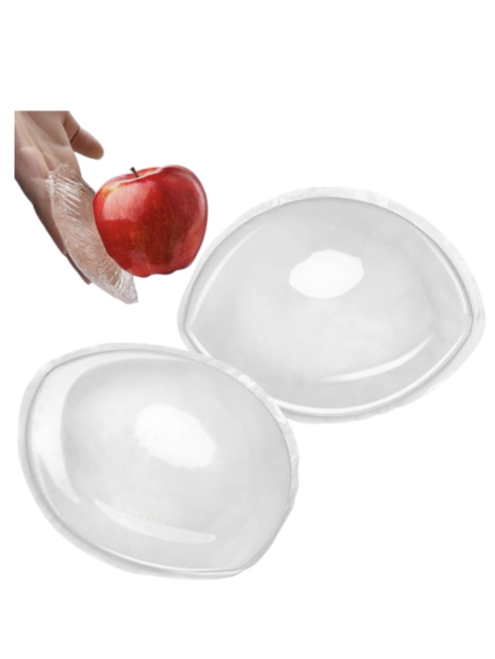 Clear Silicone Adhesive Nipple Covers - Reusable Invisible Breast Petals